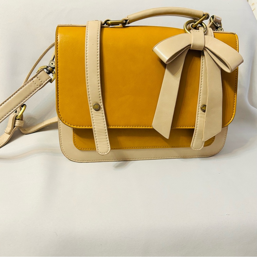 Ecosusi vintage vegan leather crossbody bag
